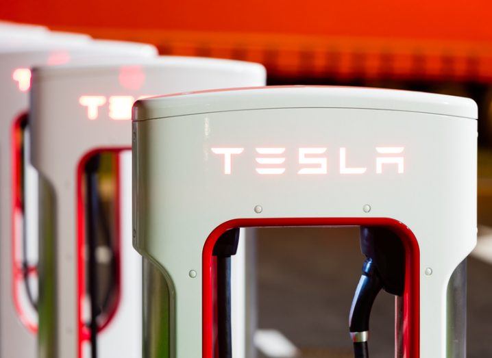 Tesla charging dock