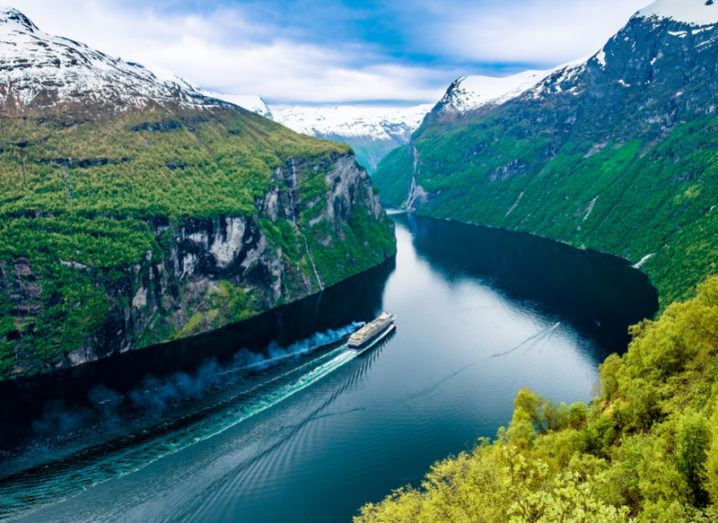 Geiranger fjord in Norway,