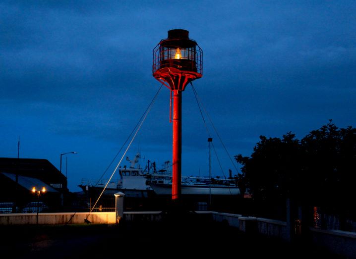 Albatross light house in Arklow Wicklow where 900,000th premises was passed by Virgin's project lightning