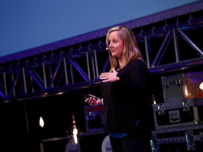 Claire Lee speaking at Inspirefest 2018