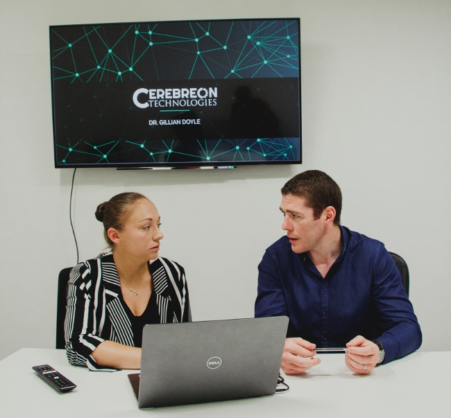 Cerebreon co-founders Gillian Doyle and Kenneth Doherty. Image: Cerebreon
