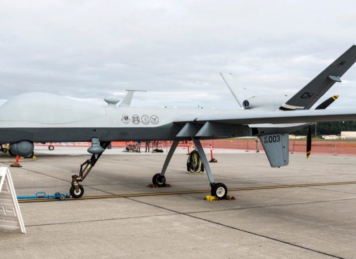 A US military Reaper drone.