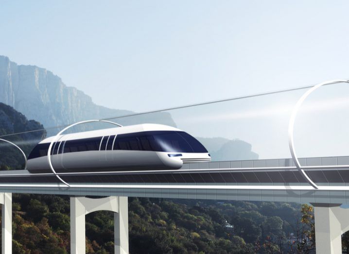 Hyperloop concept vector art, Éirloop