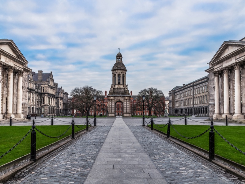 The main campus of Trinity College Dublin, established by royal charter by Queen Elizabeth I in 1592. Image: Marc Lechanteur/Shutterstock