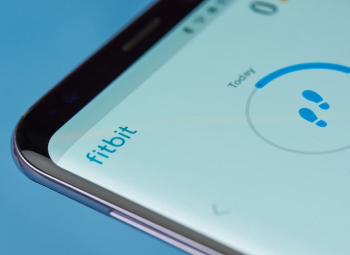 The Fitbit app open on a smartphone.
