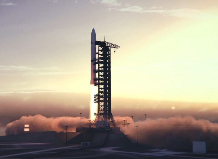 Image of a Skyrora test rocket being launched.