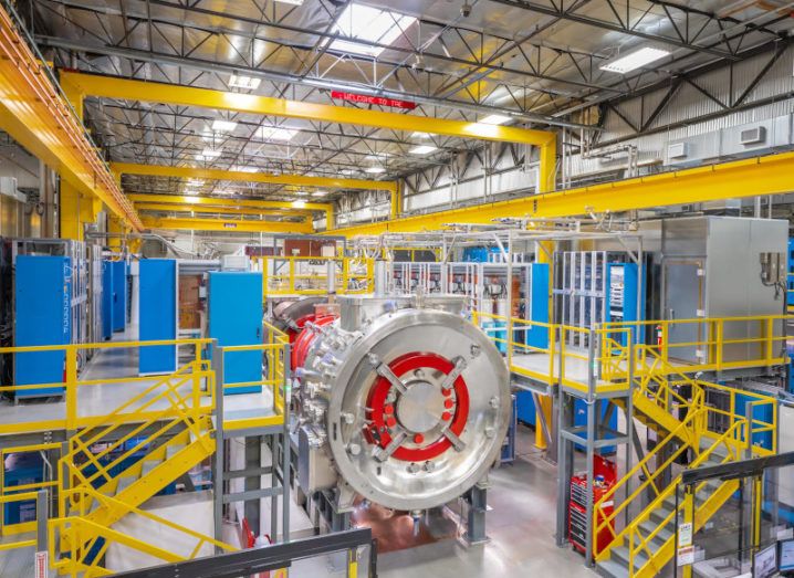 TAE Technologies’ facility with a compact nuclear fusion reactor.