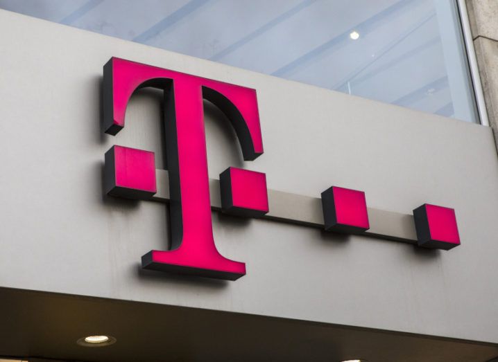 The T-Mobile logo over one of its stores.