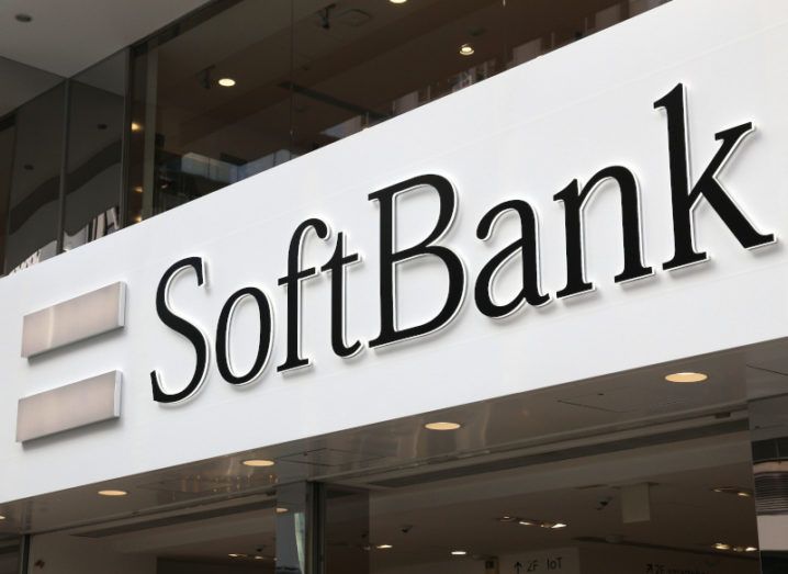 The SoftBank logo over one of its retail locations in Japan.