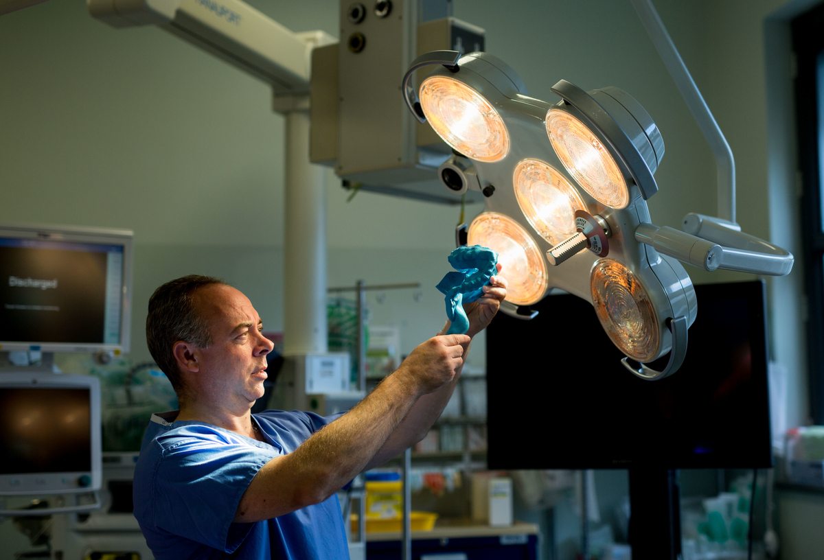 Calvin Coffey in a surgery theatre.