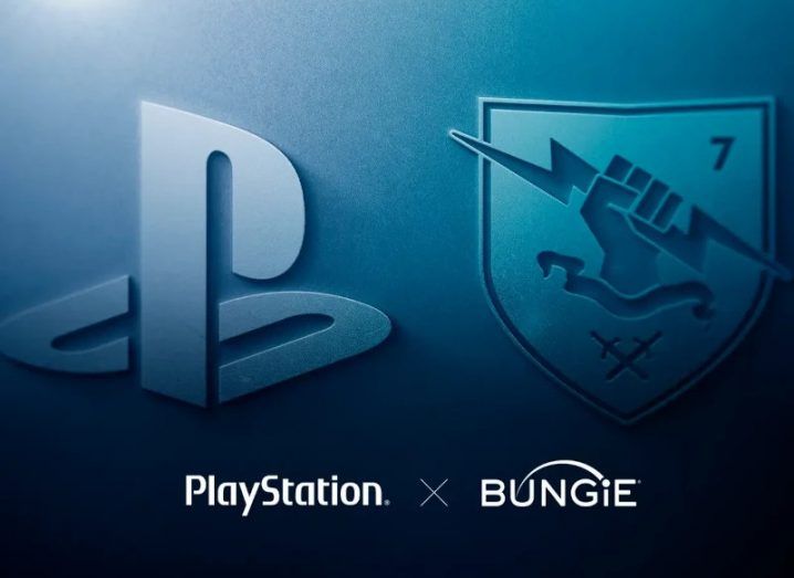 PlayStation and Bungie logos side by side.