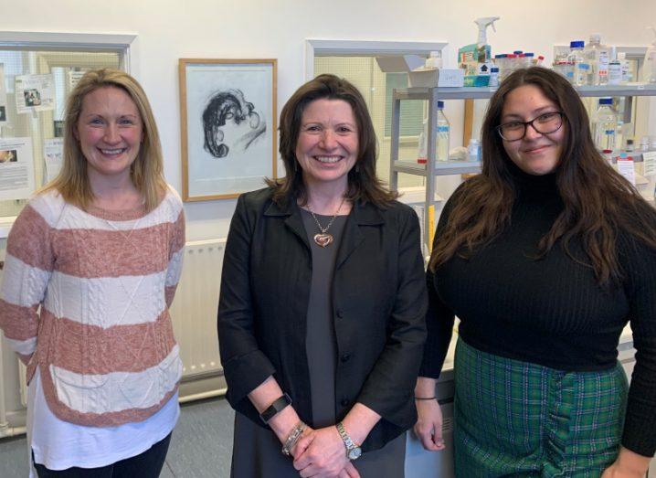 Dr Rebecca Rolfe, Prof Paula Murphy and Natalie Jablonski are members of the Trinity College Dublin-based team working on a US-Ireland award project.