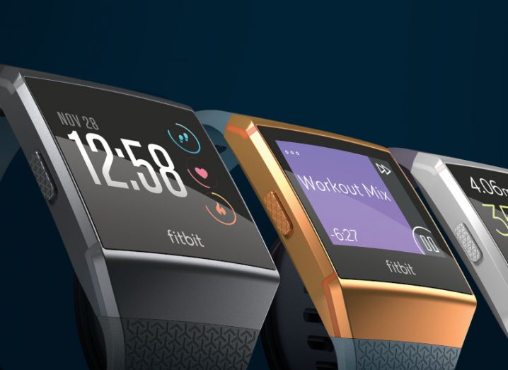 The original line-up of Fitbit Ionic smartwatches released in 2017.