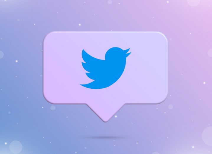 Twitter’s blue bird logo on a notification bubble.