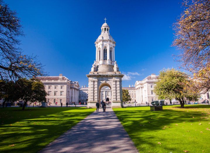 The Bell Tower on the Trinity College Dublin campus.