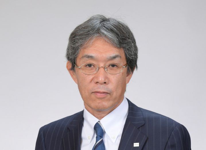 A headshot of Hiroshi Yamamoto of Toshiba.
