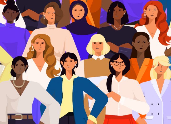 Illustration of multiple women.