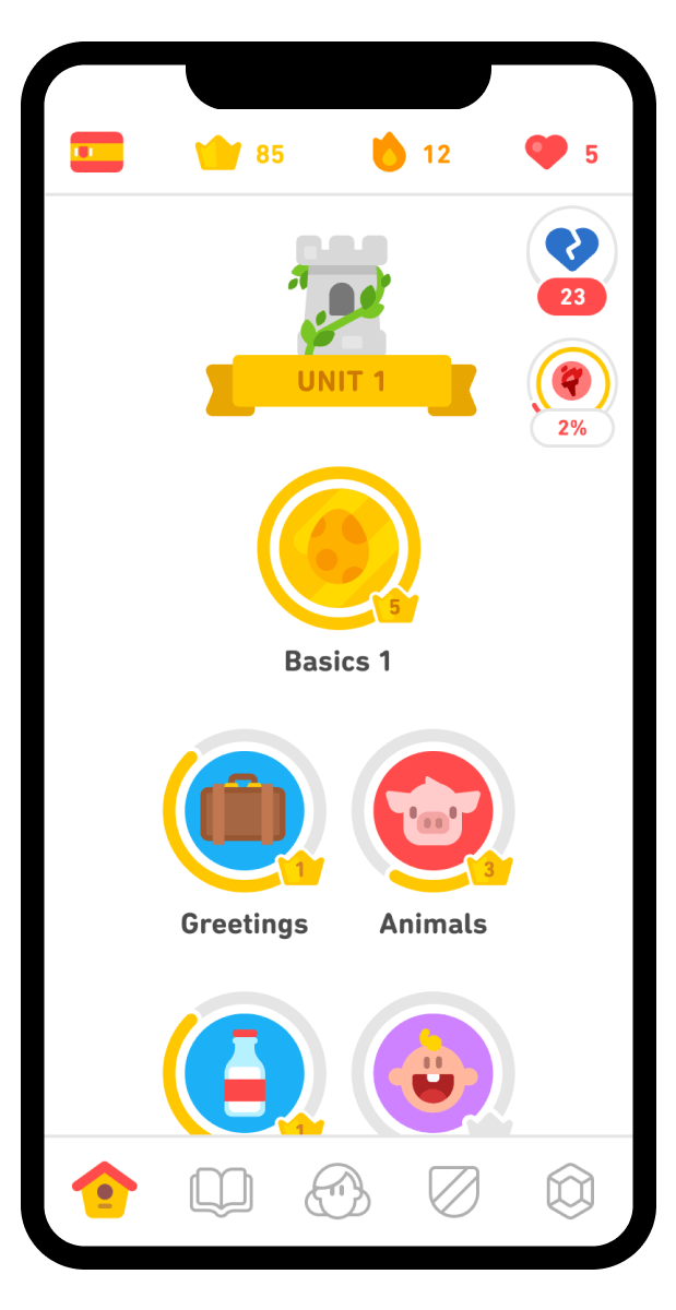 App luyện phát âm tiếng anh Duolingo