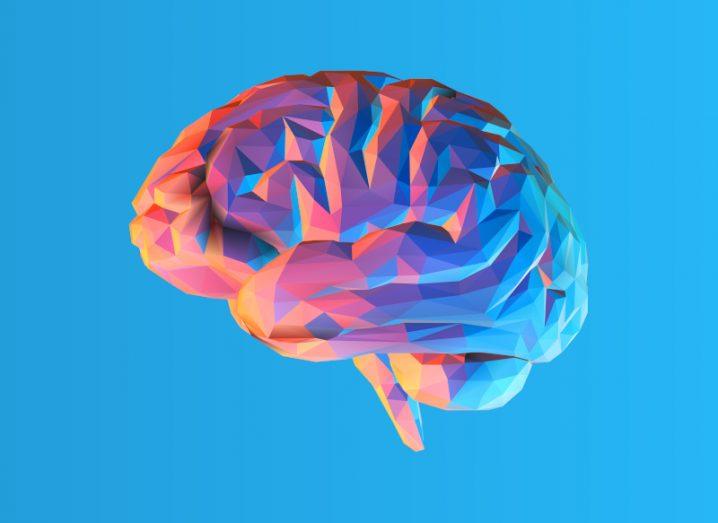 A graphic of a brightly coloured brain.