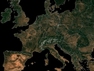 EU satellite images show Europe drying up during recent drought