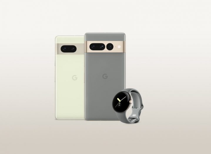 Google Pixel 7, 7 Pro and Watch.