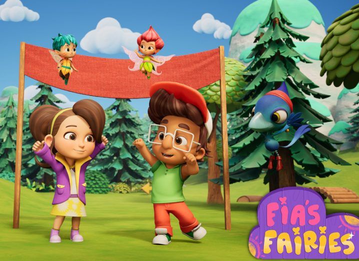 A still from the cartoon show called Fia's Fairies by Little Moon Animation.