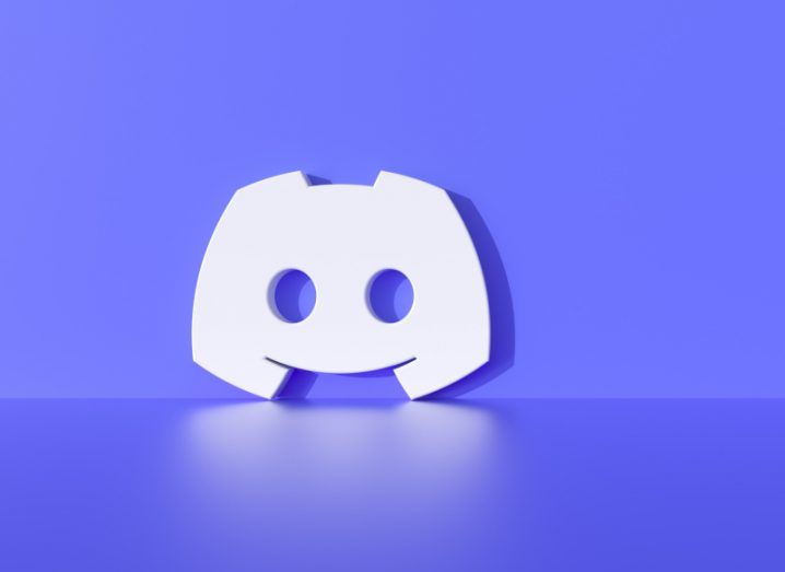 The Discord logo in a purple background.
