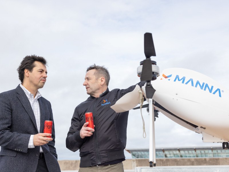 Manna mendaratkan investasi Coca-Cola menjelang uji coba drone AS yang pertama