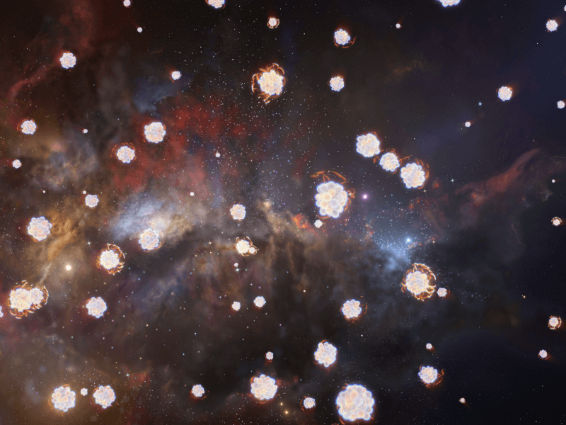 Para ilmuwan menemukan awan yang mengandung sisa-sisa bintang pertama