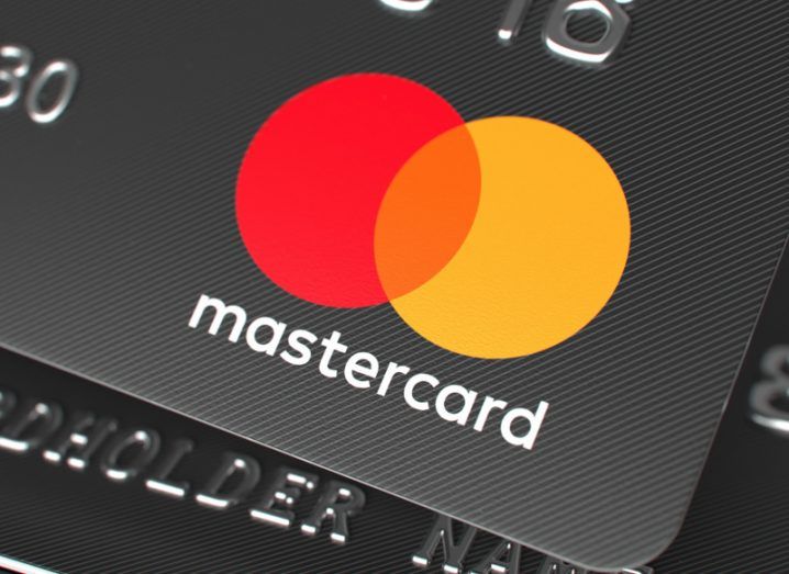 The Mastercard logo on the corner of a card.