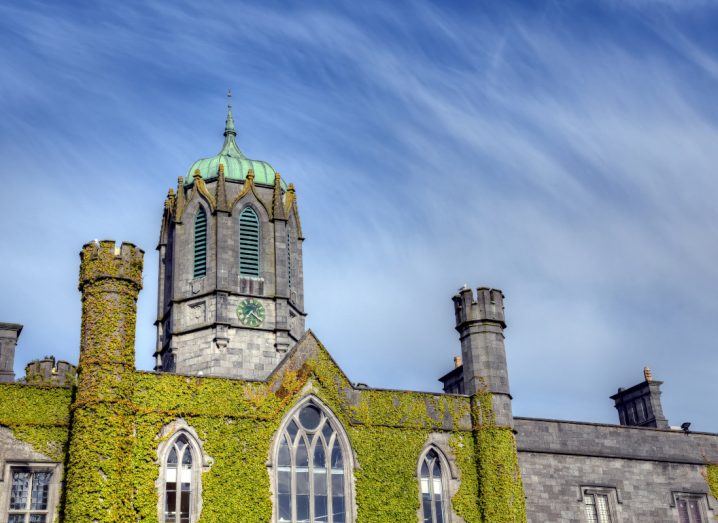 View of the main building in the quadrangle at the University of Galway.