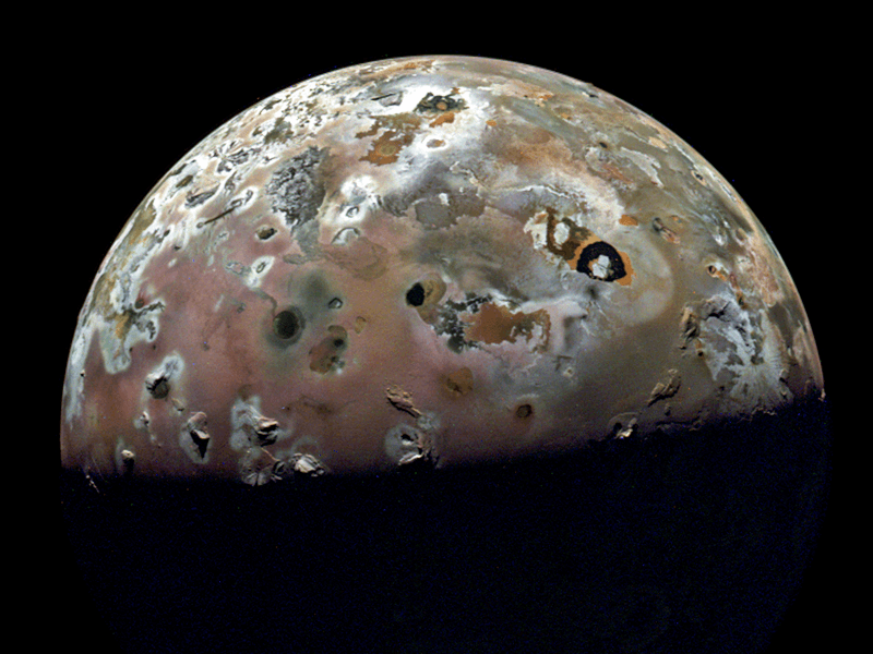 La mission Juno de la NASA capture de superbes images de la lune volcanique de Jupiter