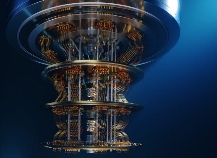 Illustration of a quantum computer.